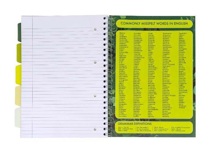 Kołozeszyt A4/100k. li Project Book z recyklingu zielony Pukka Pad [6050-REC]